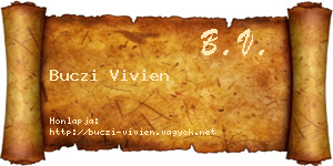 Buczi Vivien névjegykártya